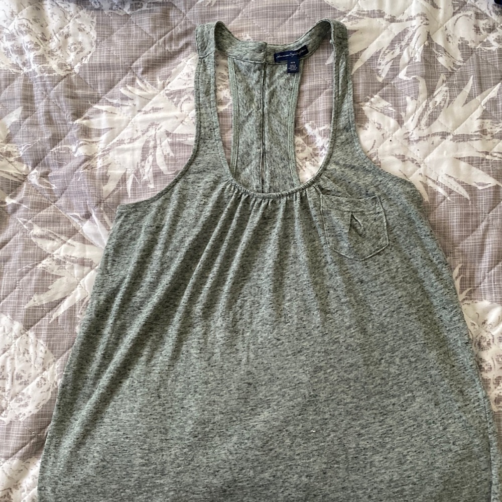 Green tank top by American eagle size medium